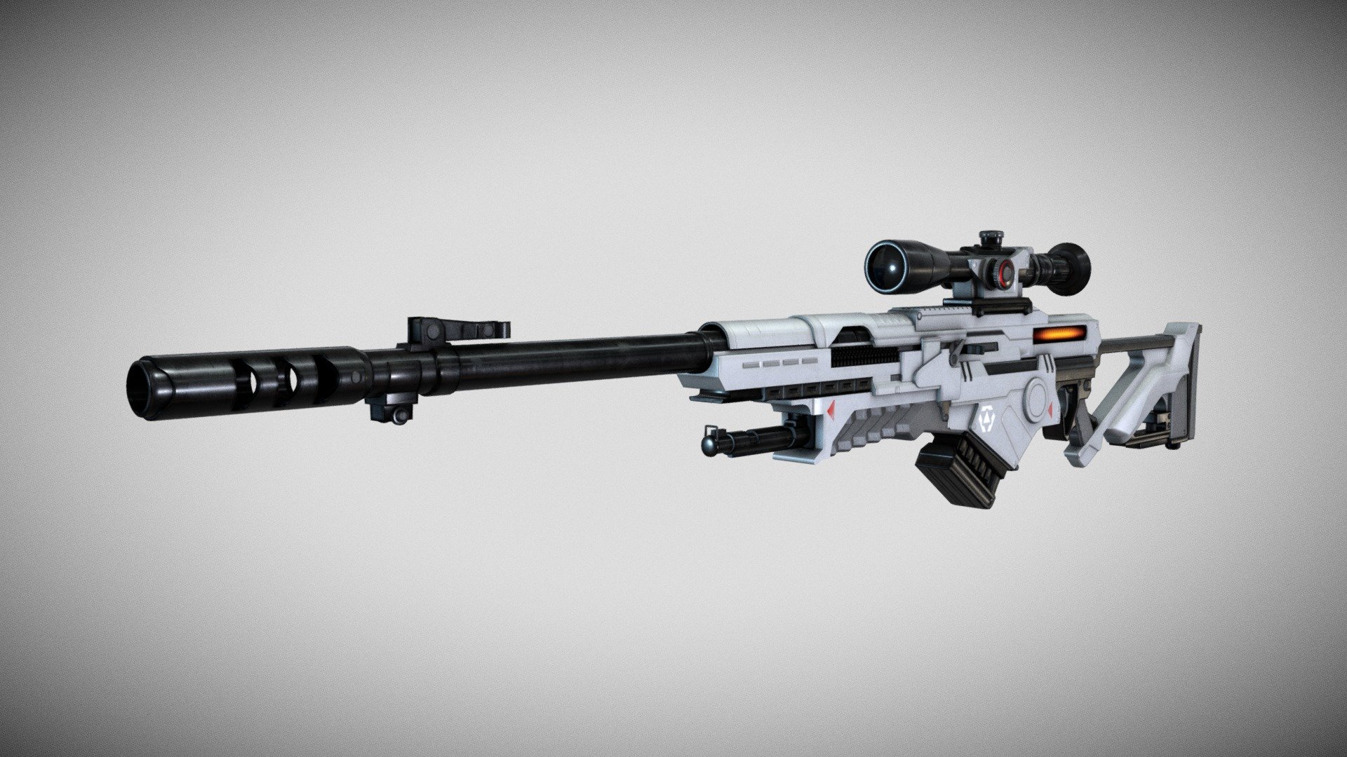 Sci Fi Rifle 3d model