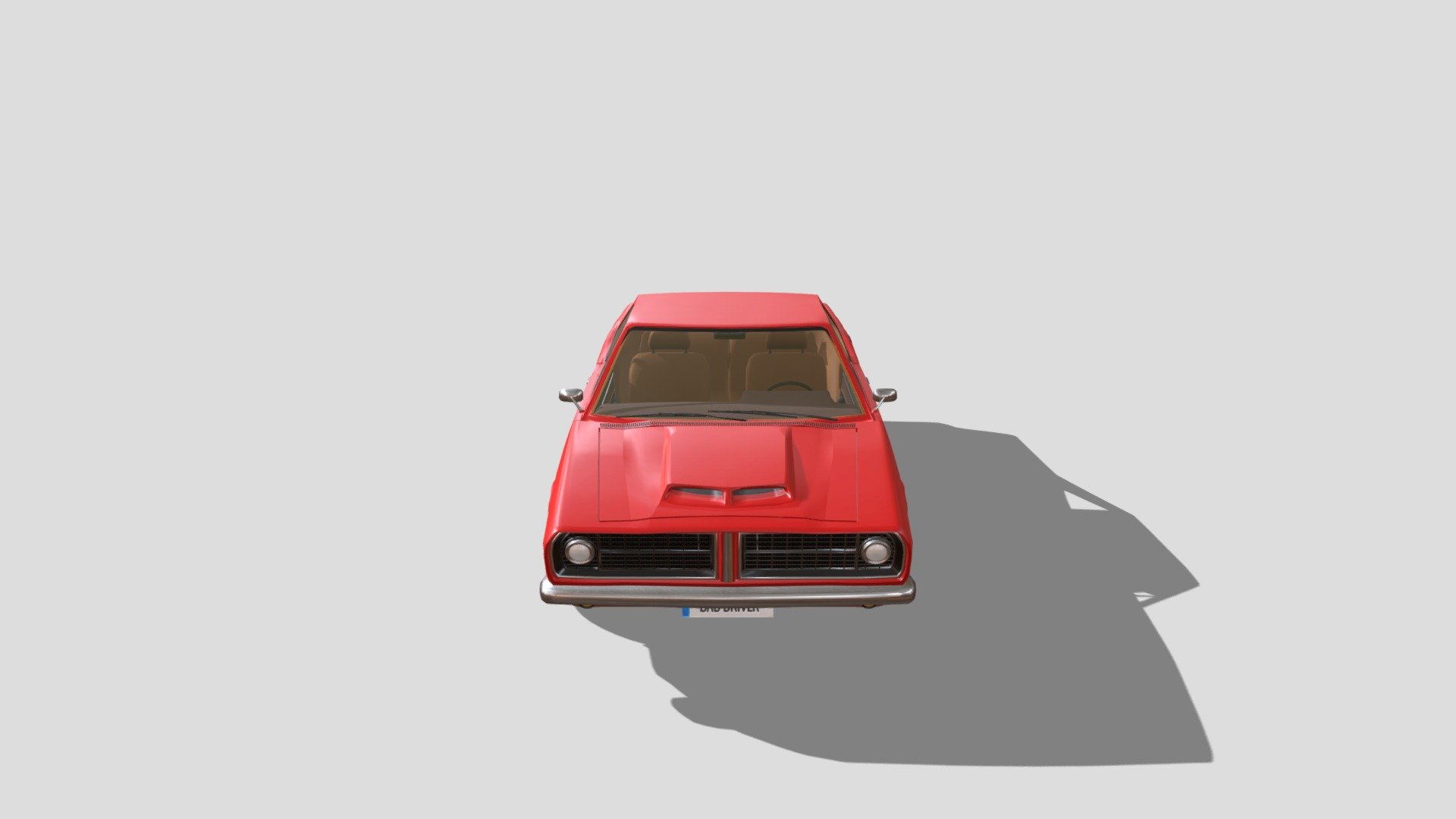 Classic Muscle Car 3d model