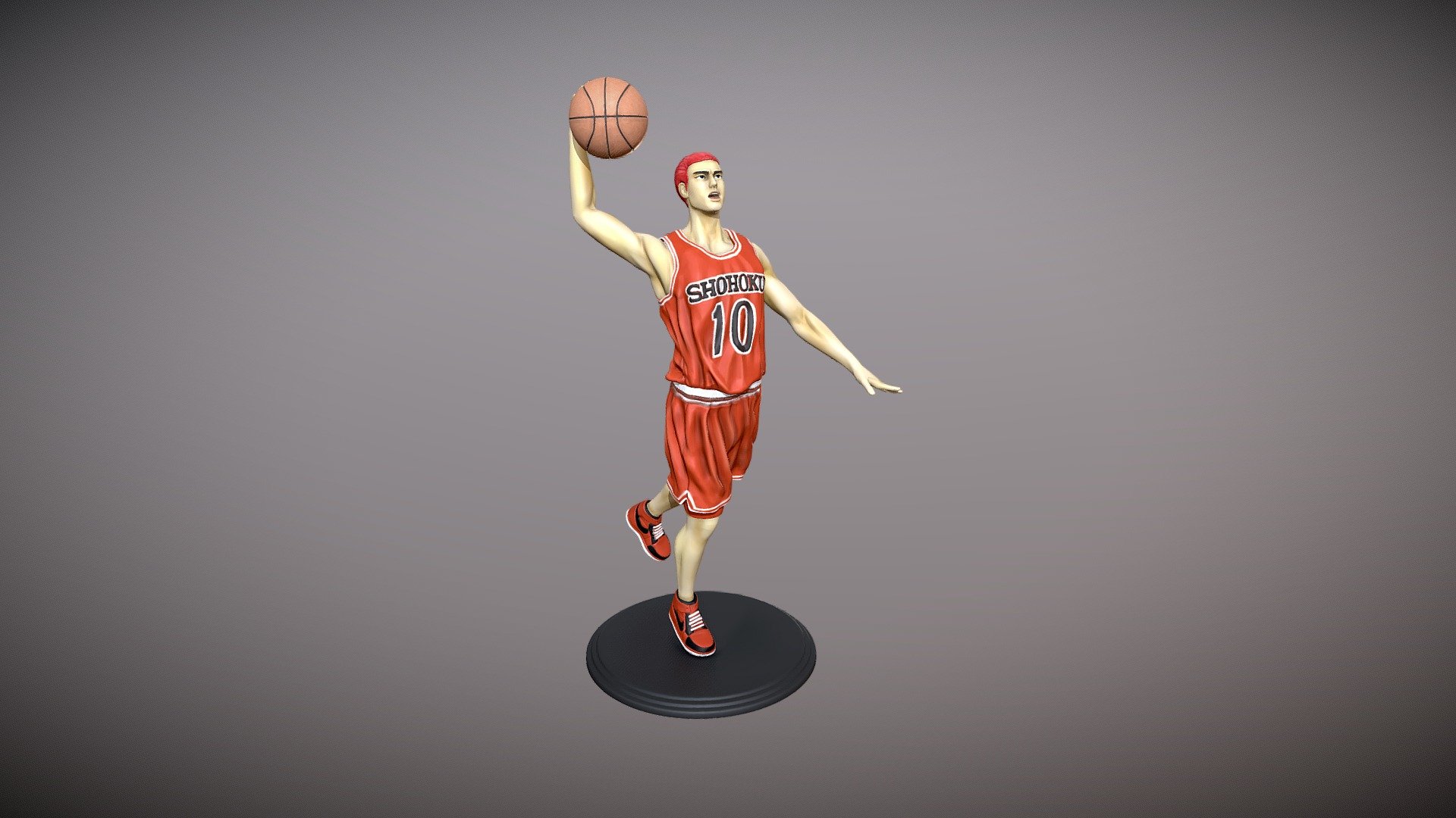 Hanamichi Sakuragi figure for 3d print 3d model