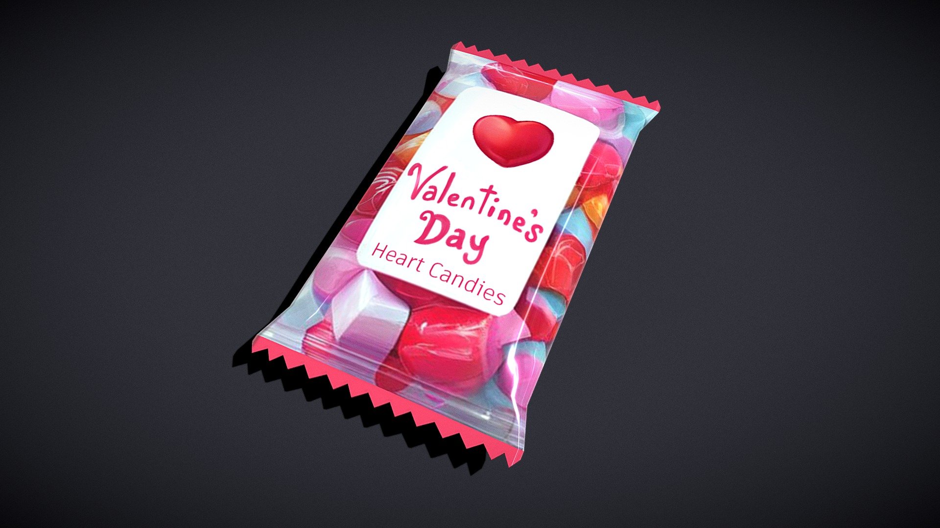 Valentine Candy Package 3d model