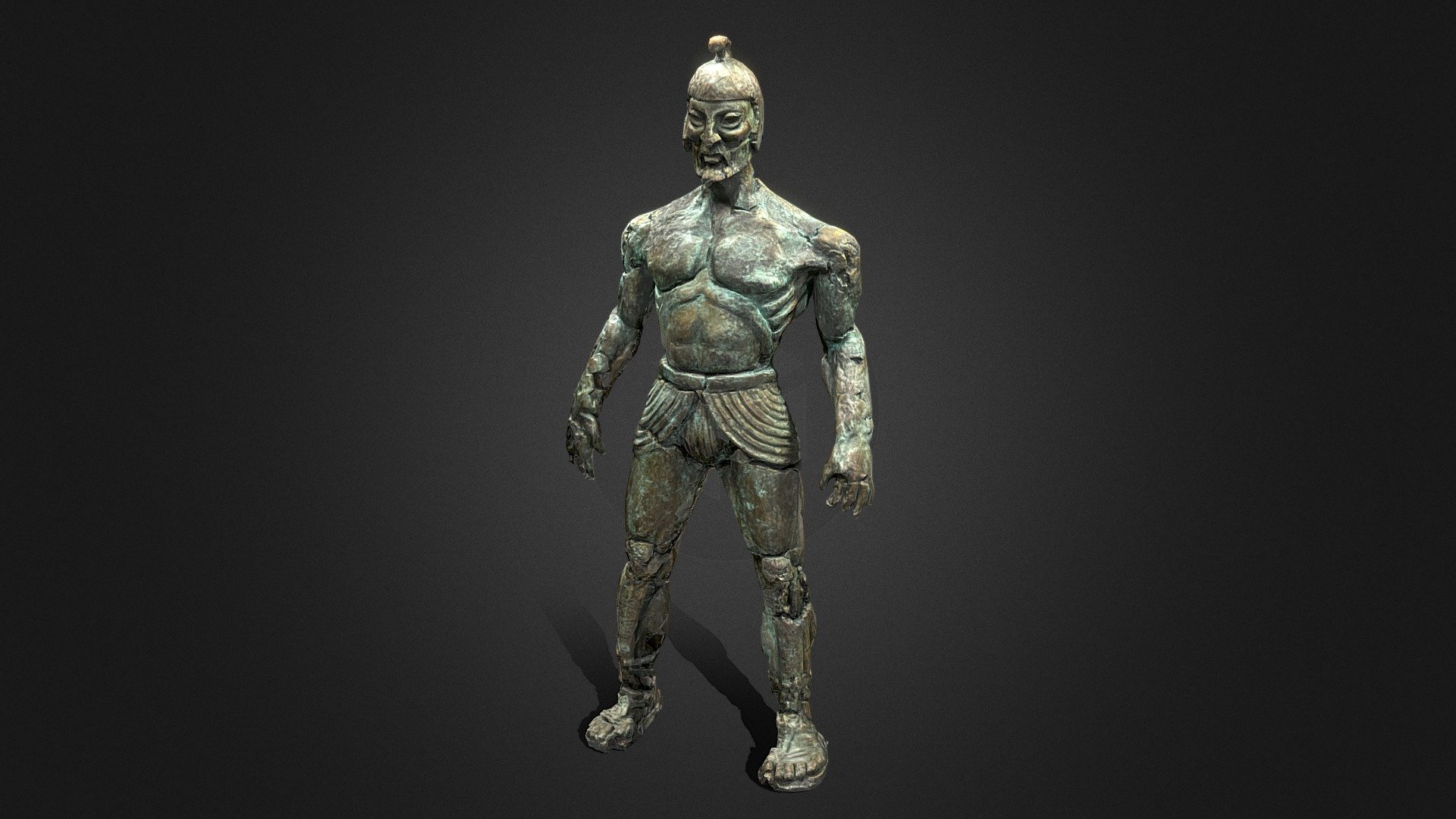 Talos Bronze Statue 3d model