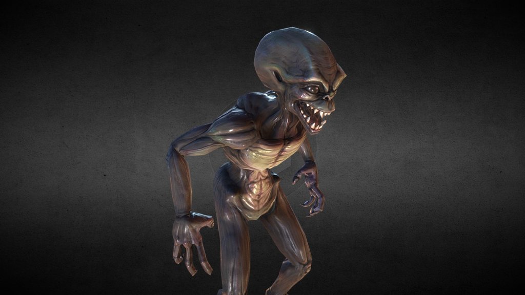 Alien Demon Thing 3d model