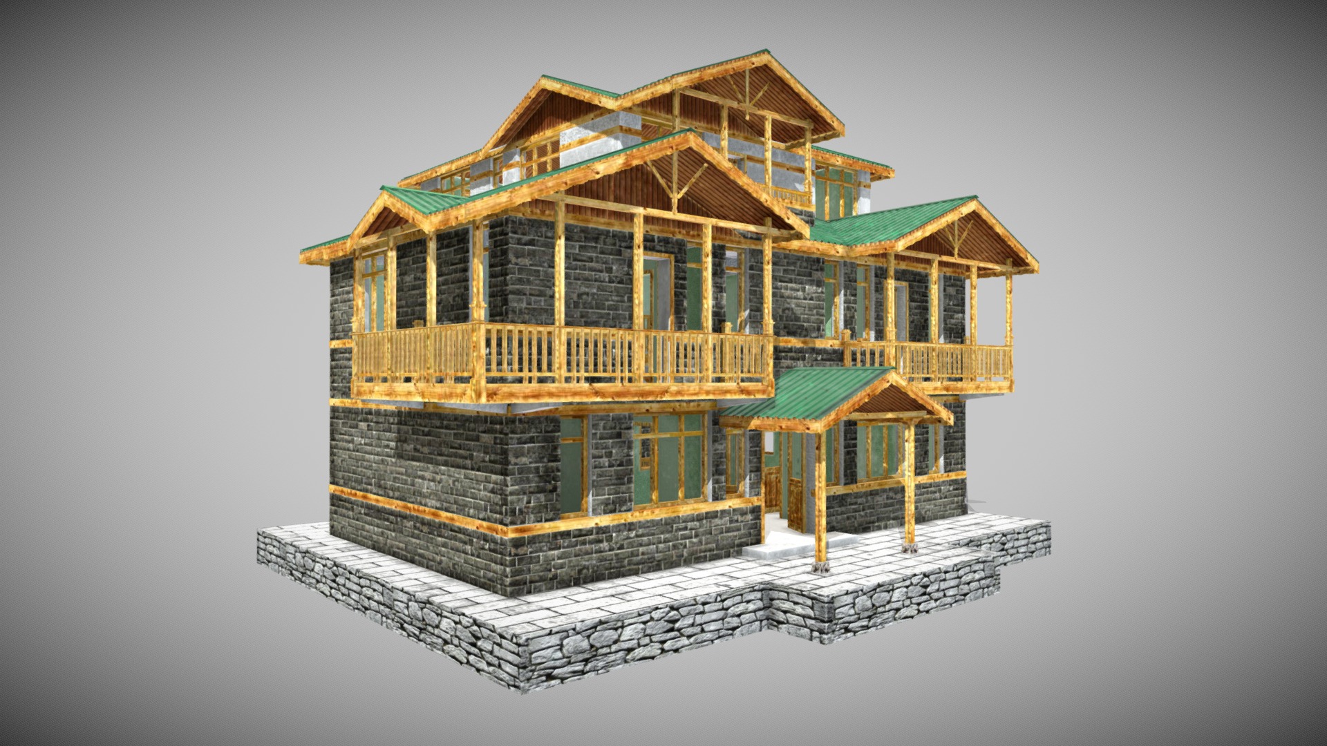 House Local Style HP 3d model