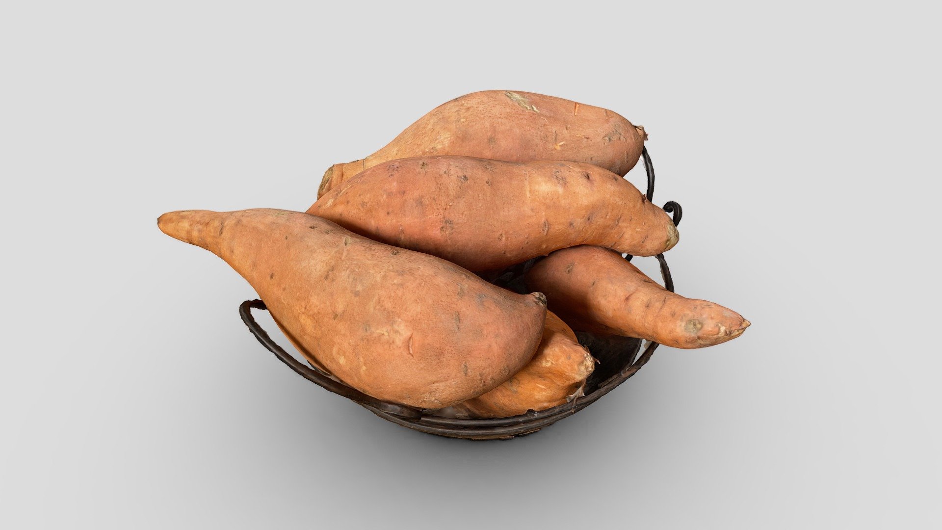 Sweet potatoes 3d model