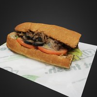 Subway Sandwich 3D Model