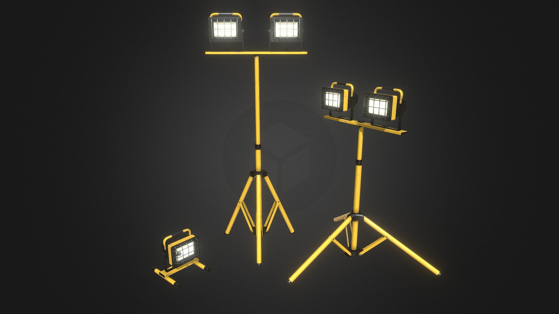 Industrial Worklights 3d model