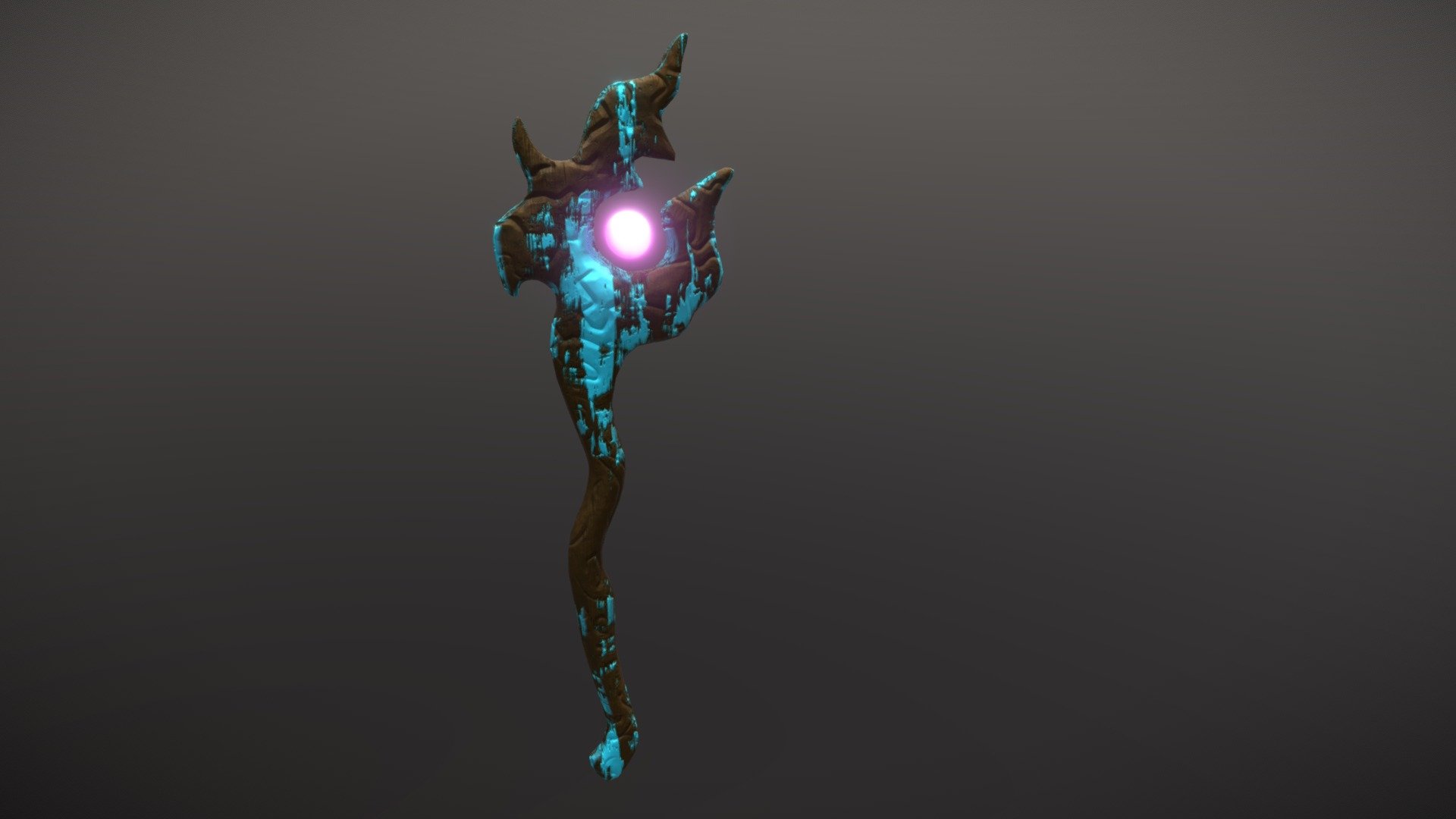 Staff fantasy 3d model