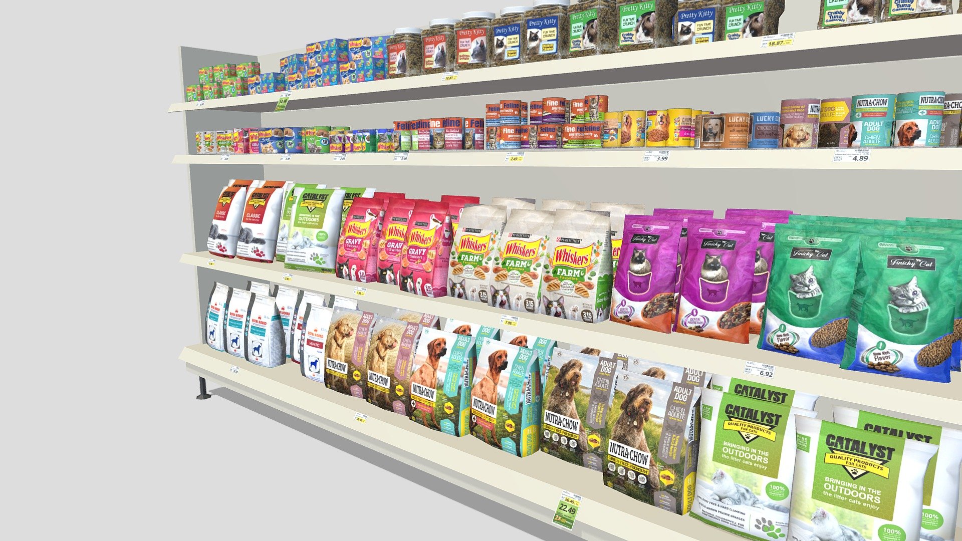 Pet Supplies Section 3d model