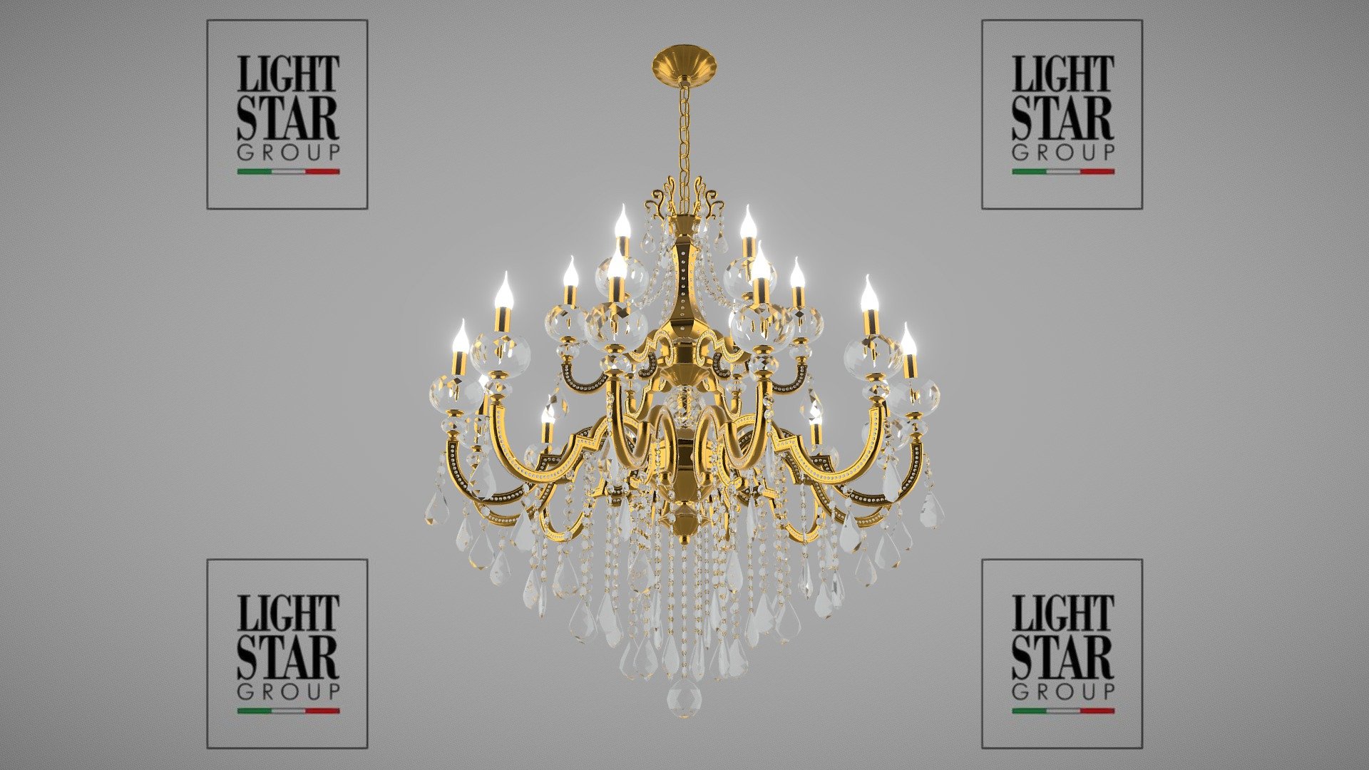 787182 Montare Osgona chandelier 3d model