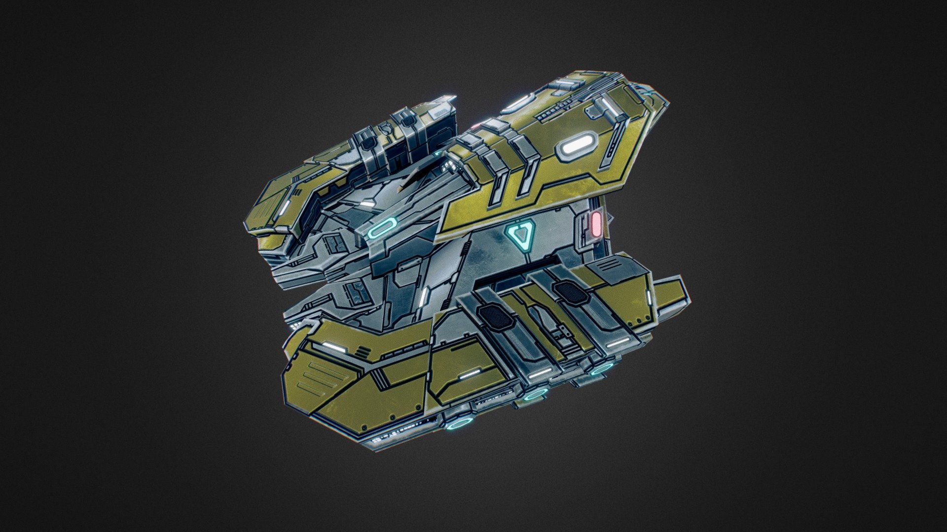 Starfall Tactics — Orlov Eclipse frigate 3d model