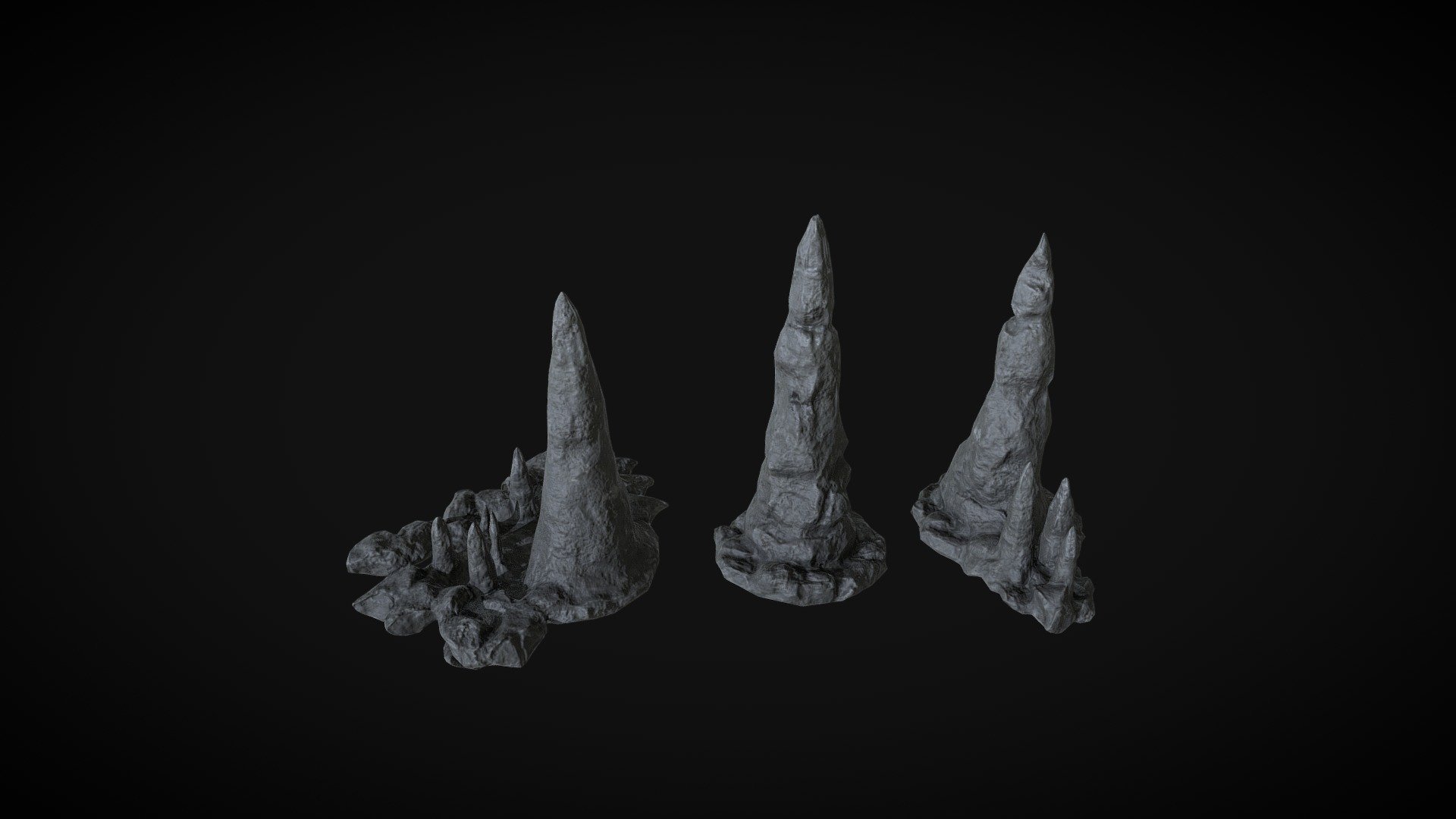 Stalagmites 3d model