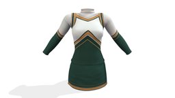 Female Turtle Neck Cheerleader Uniform