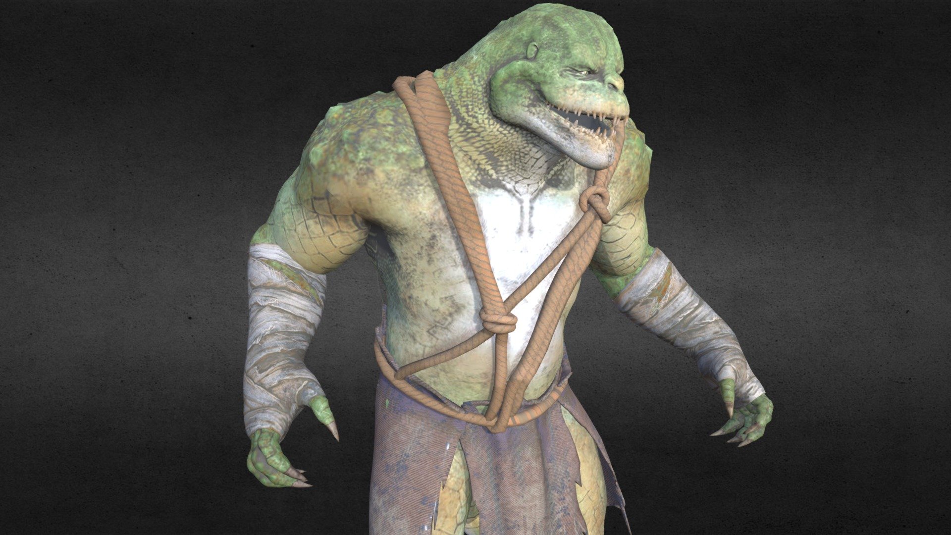 Crocodilo Batman 3d model