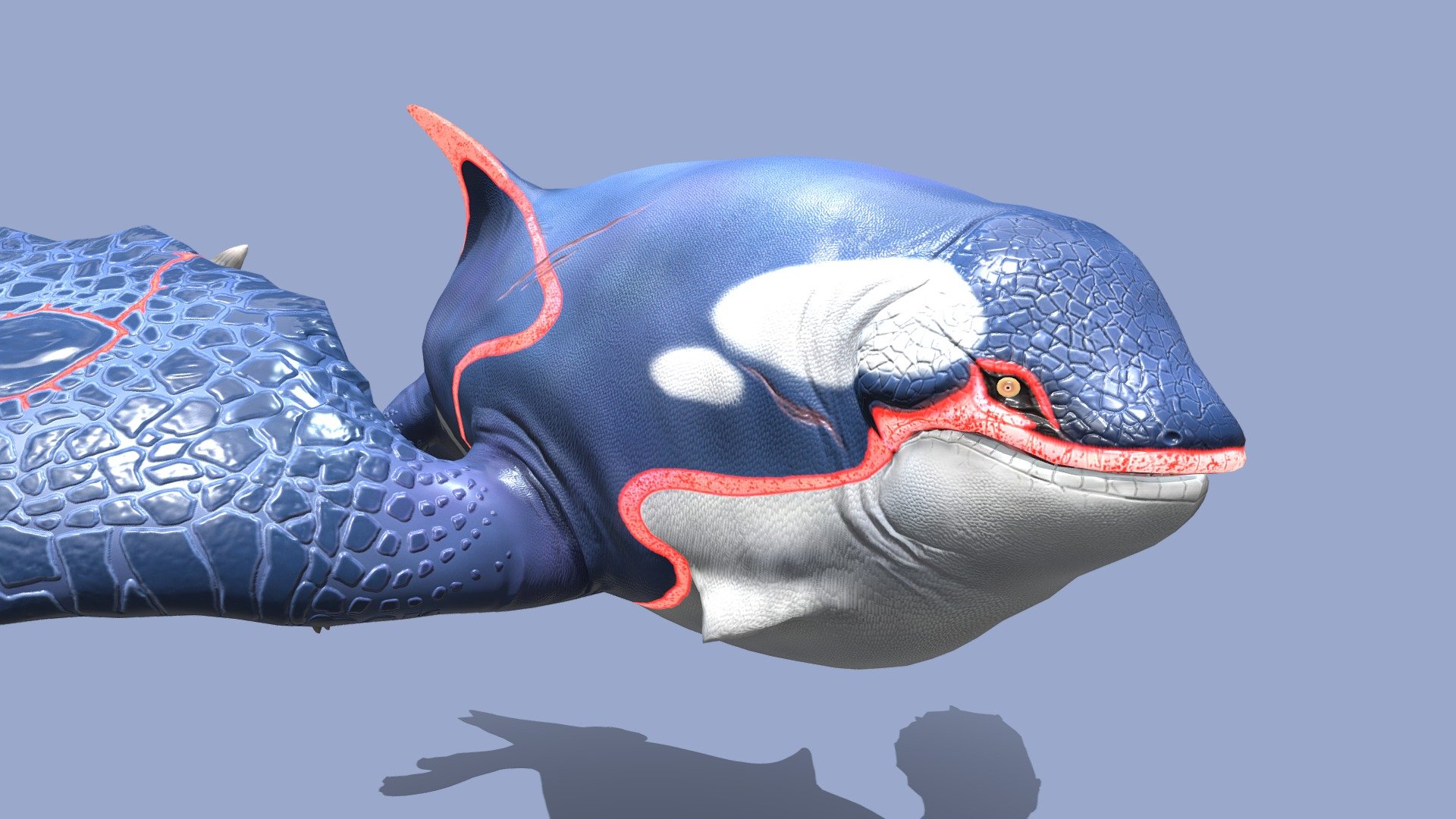 Realistic Kyogre 3d model