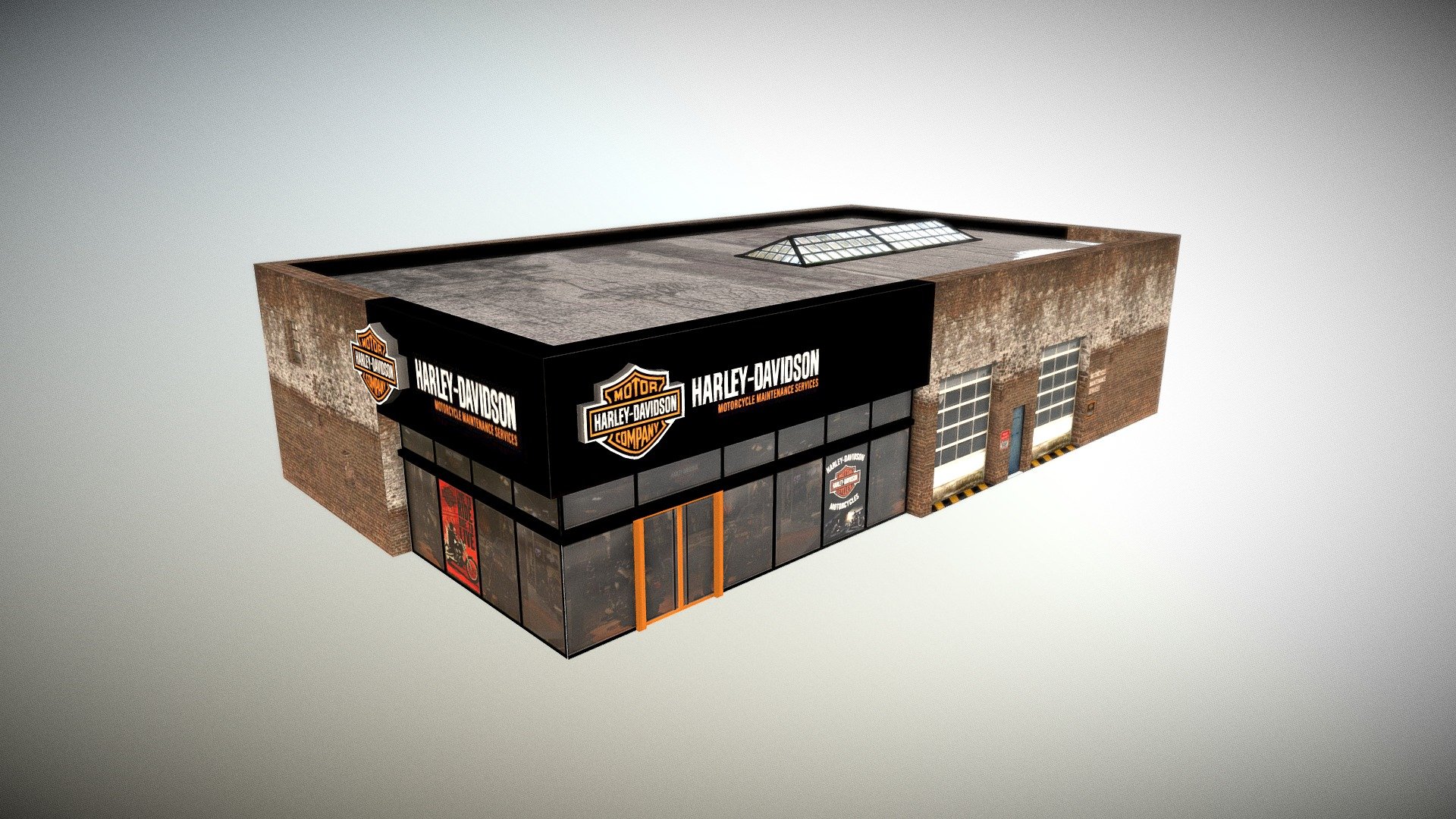 Harley Davidson Dealership 3d model