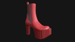 Heels Rick Owens Grilled Platform Red