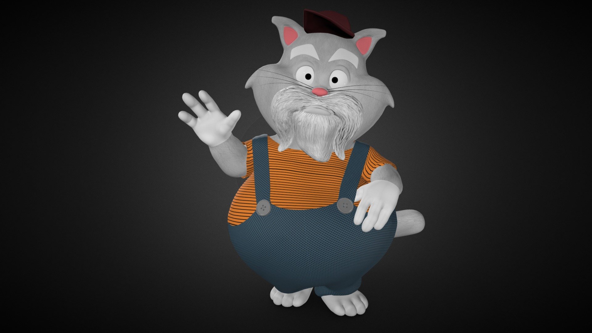 Gato Obrero 3d model