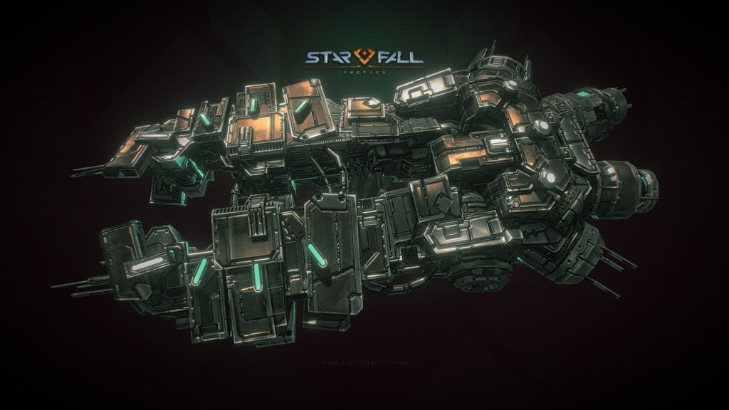 Starfall Tactics — Advisor Deprived dreadnought 3d model