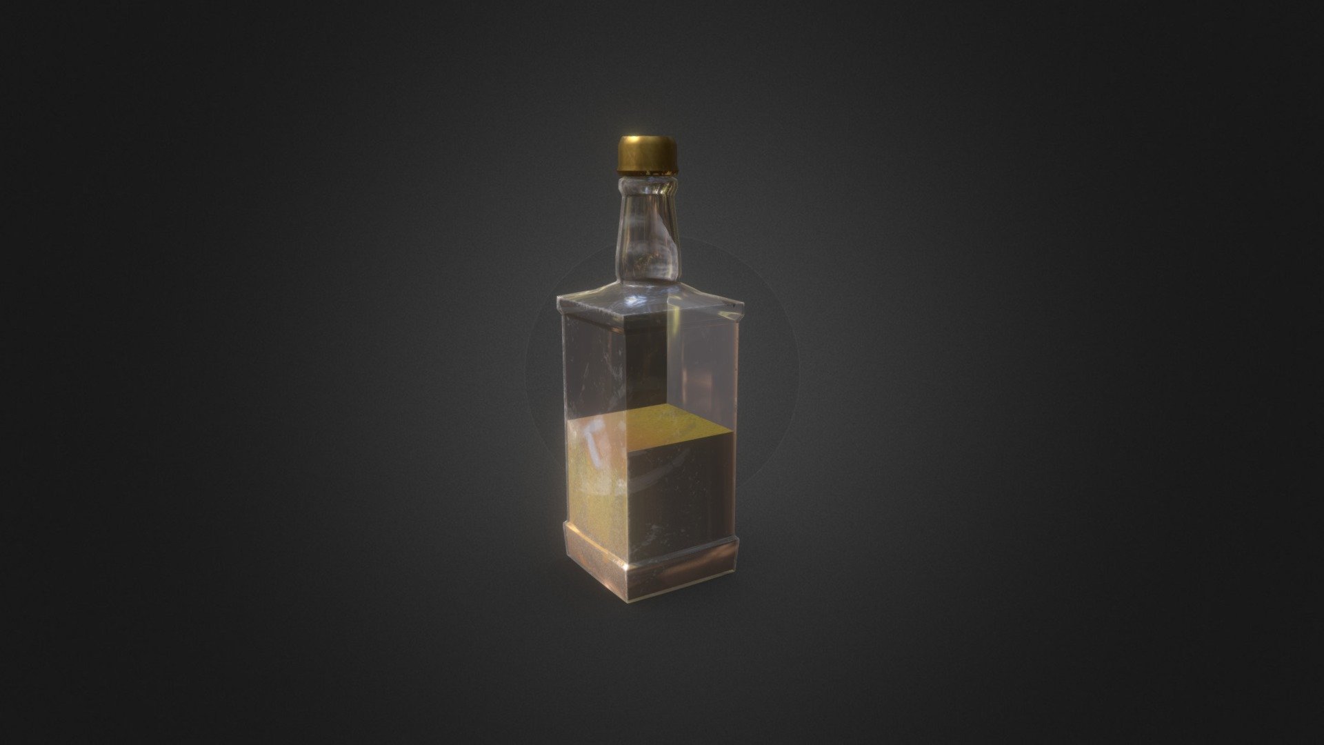 Wisky Bottle 3d model