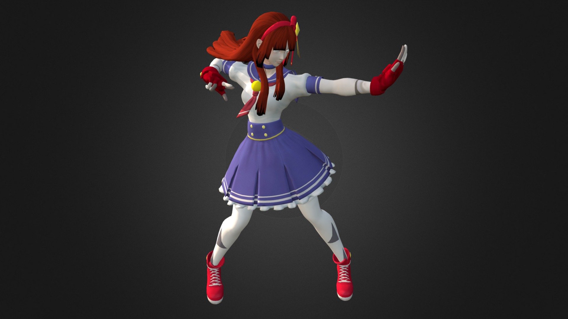 KOF Athena 3d model