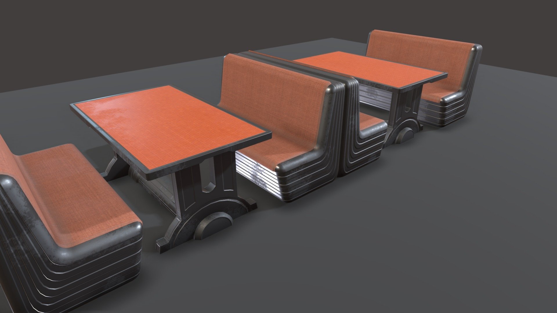 Table Sofa 3d model