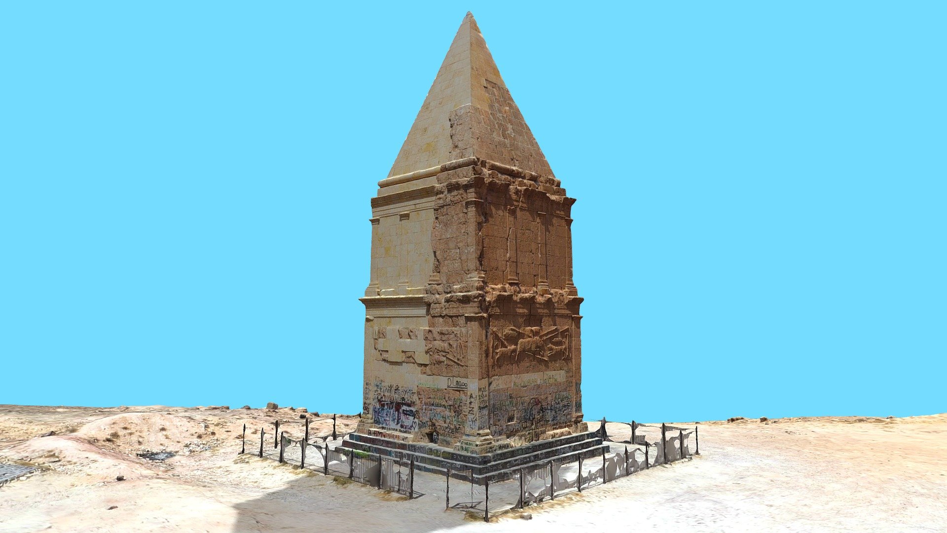 Hermel Pyramid (Kamouh) Lebanon قموع هرمل 3d model