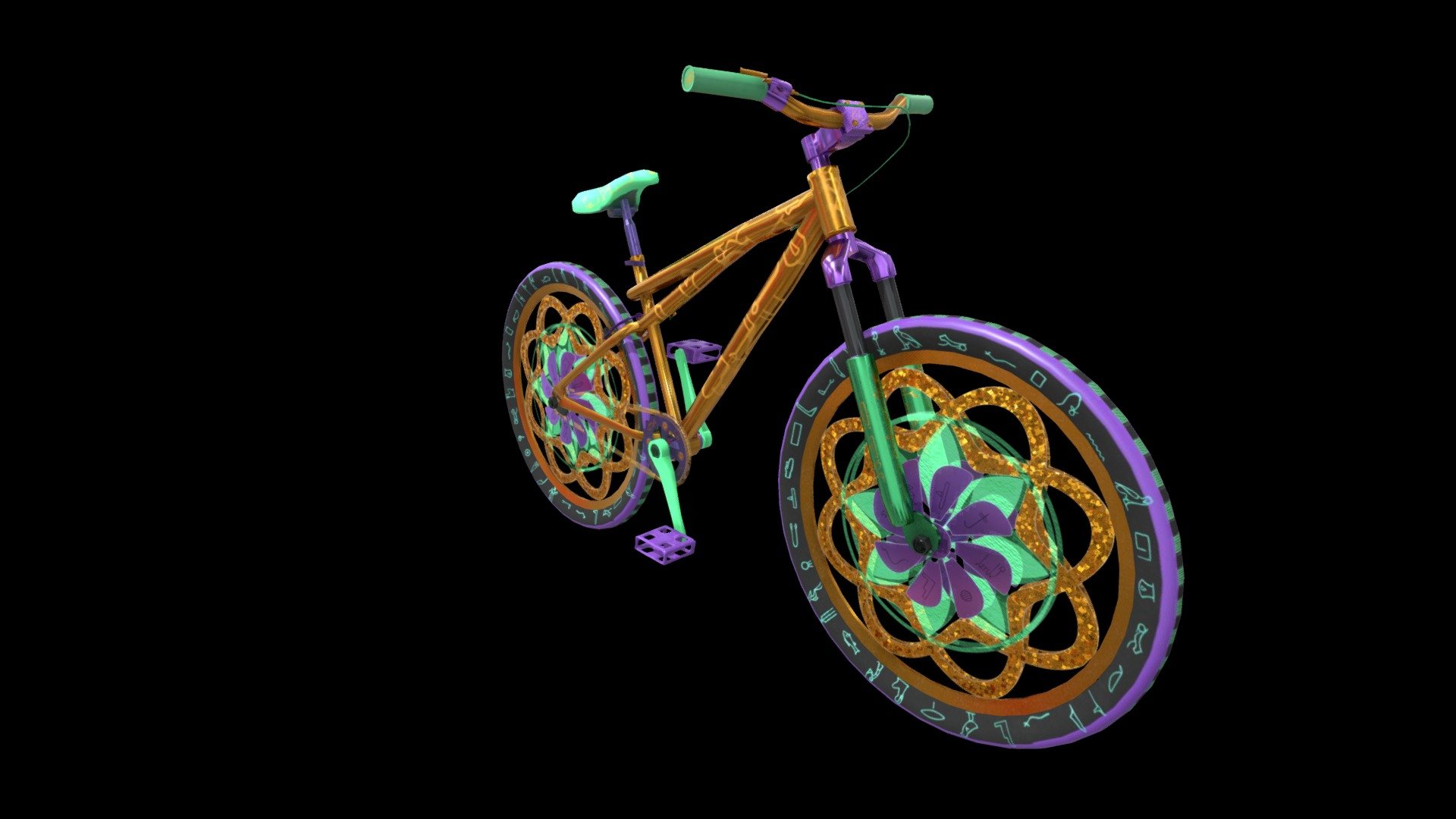 Custom Streetstyle Bike 3d model