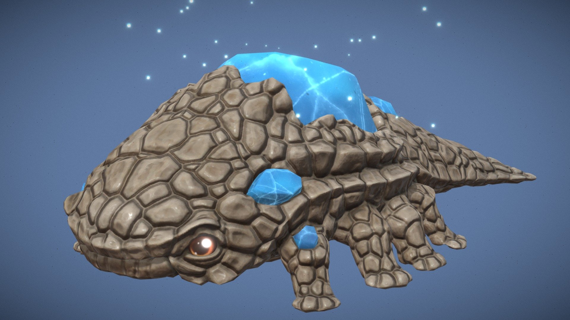 Crystal Lizard 3d model