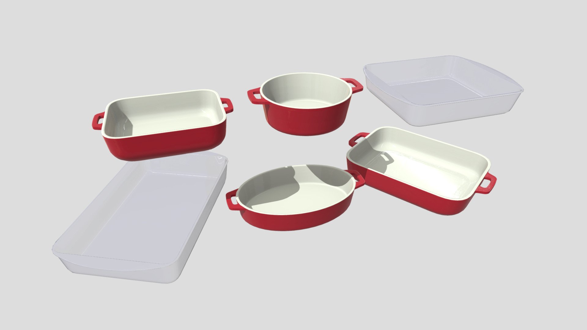 Baking Dish Pack 3d model