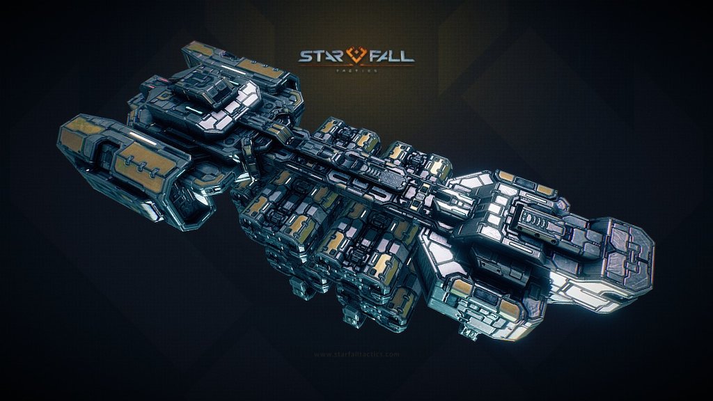 Starfall Tactics — Vargas Eclipse frieghter 3d model