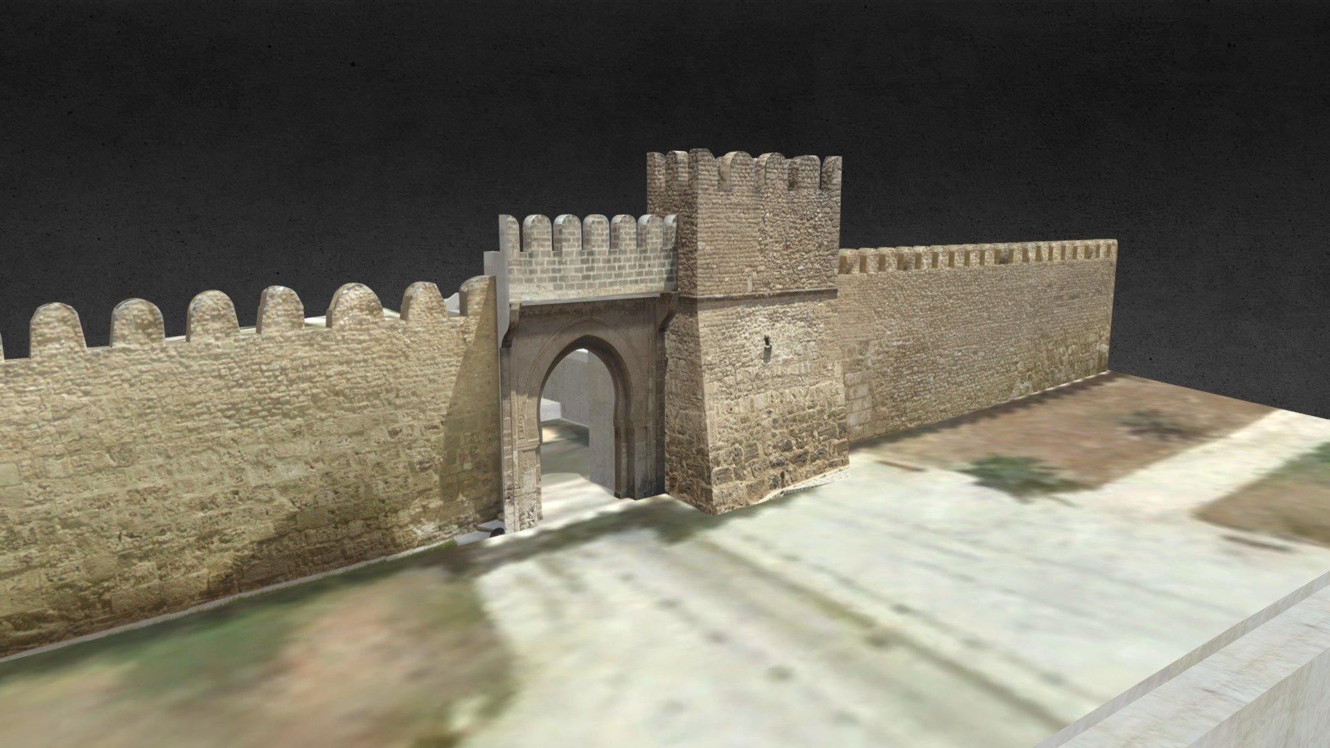 Beb El Finga Sousse Tunisie 3d model