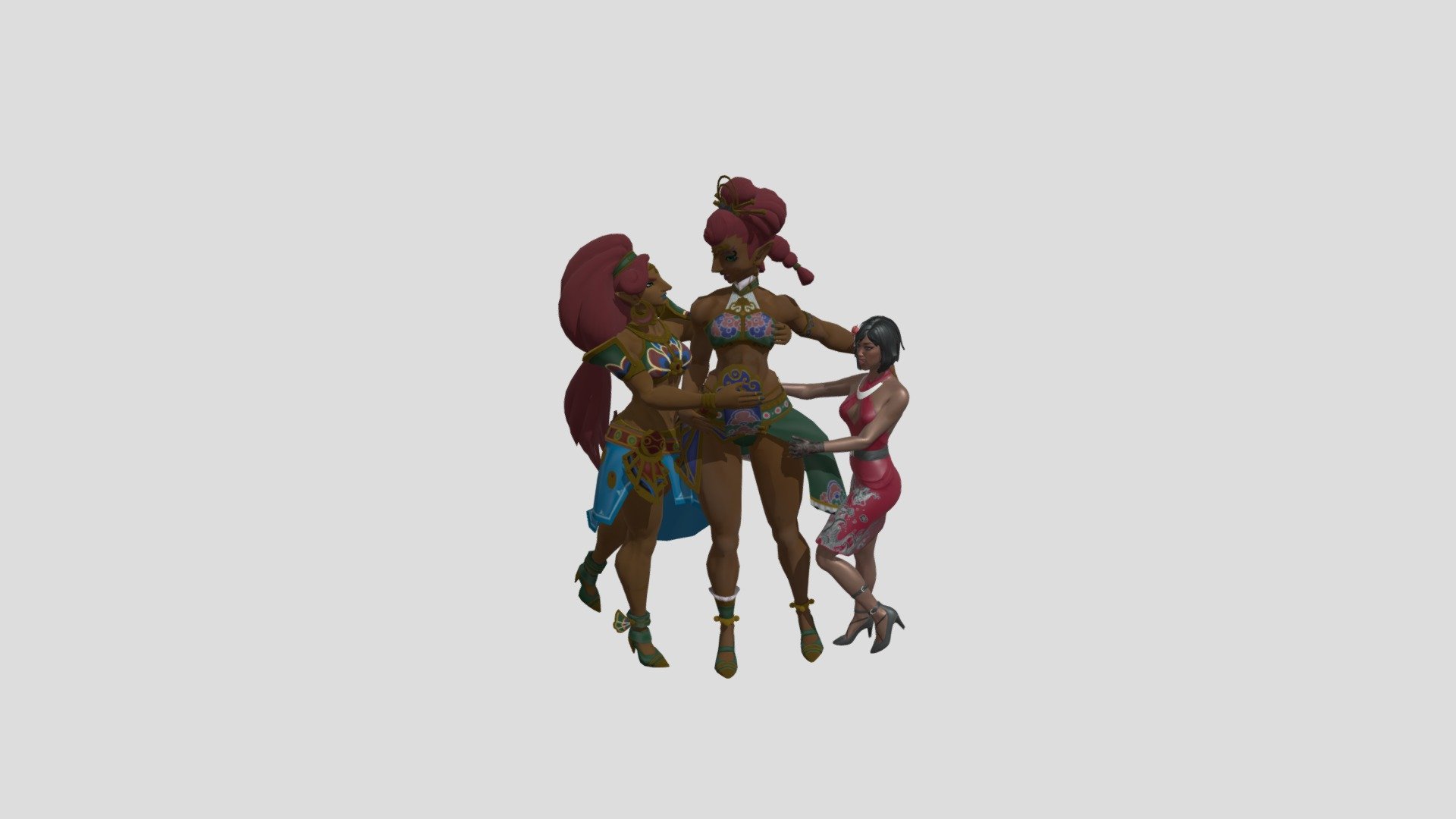 Isha X Urbosa 3 ft lethal luxury ronin 3d model