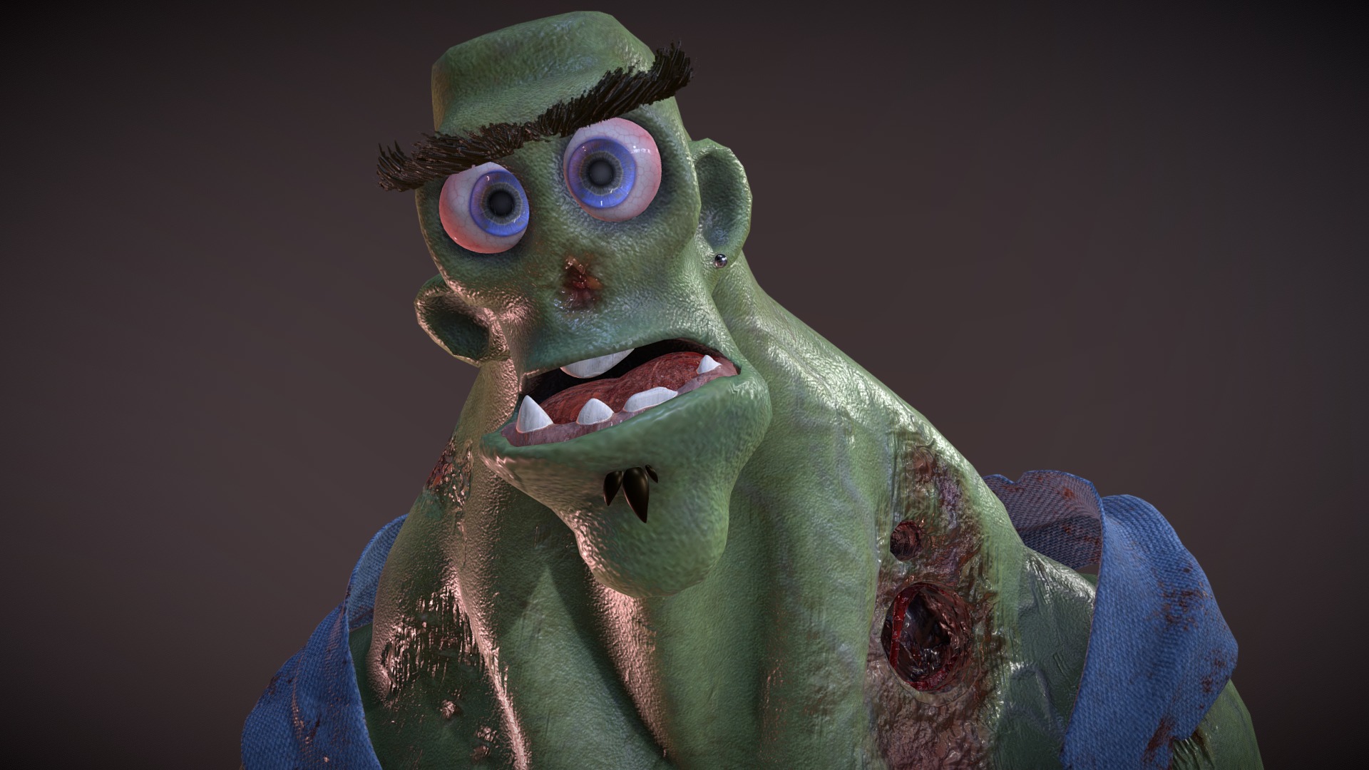 Zombie Challenge 3d model