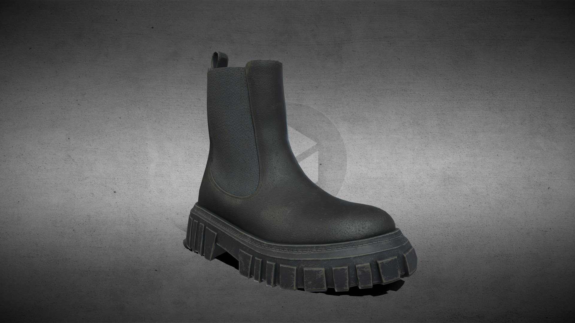 Chelsea Boots Lowpoly 3d model