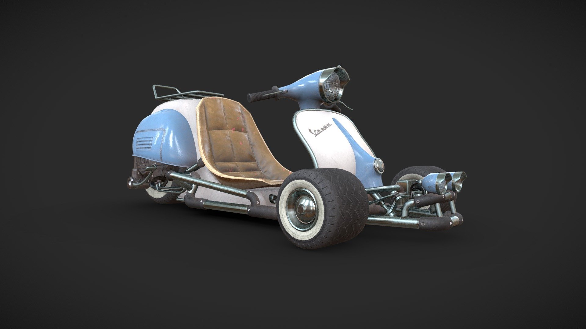 Vespa-Kart 3d model