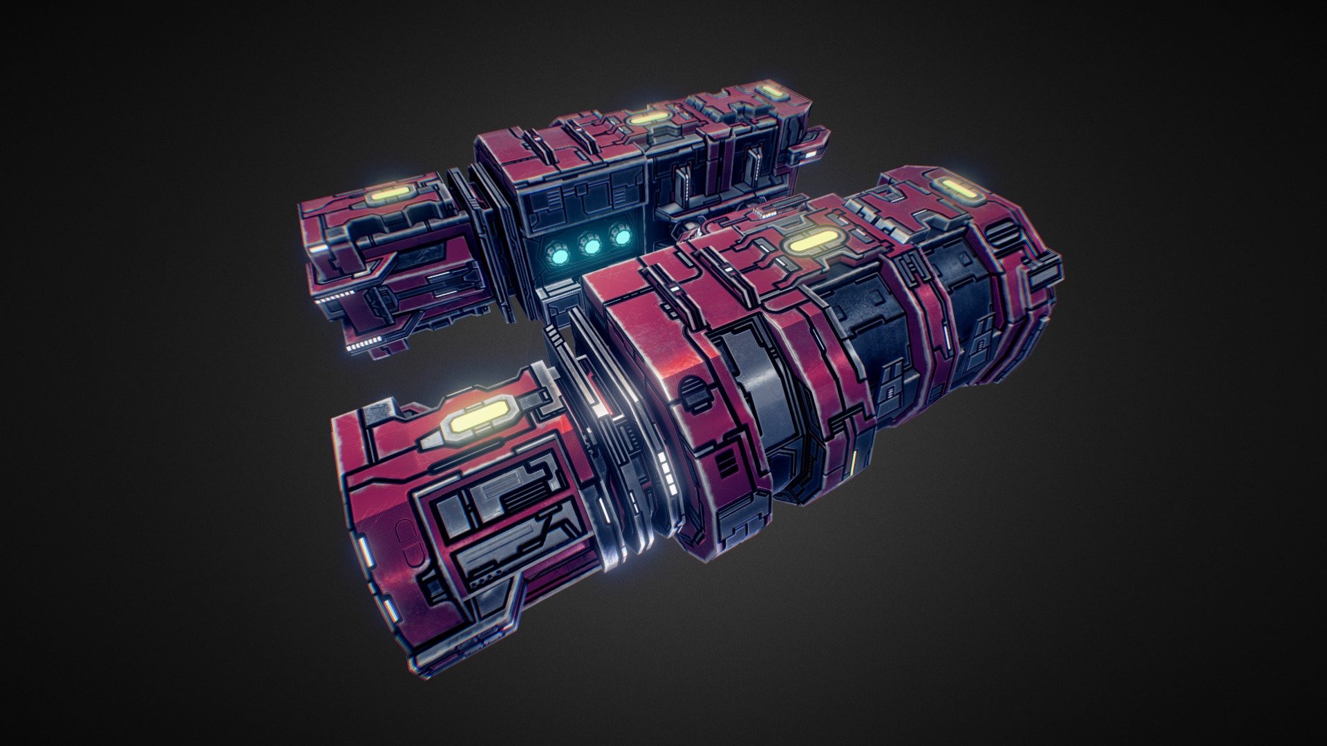 Starfall Tactics — Clarent Vanguard frigate 3d model