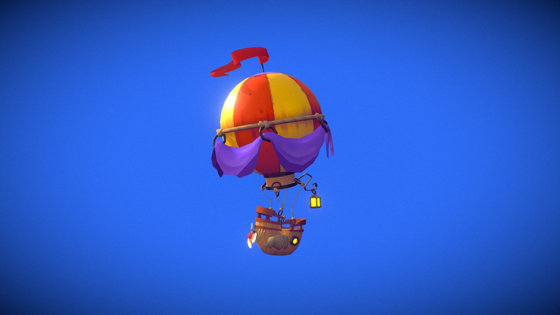 Low Poly Balloon 3d model