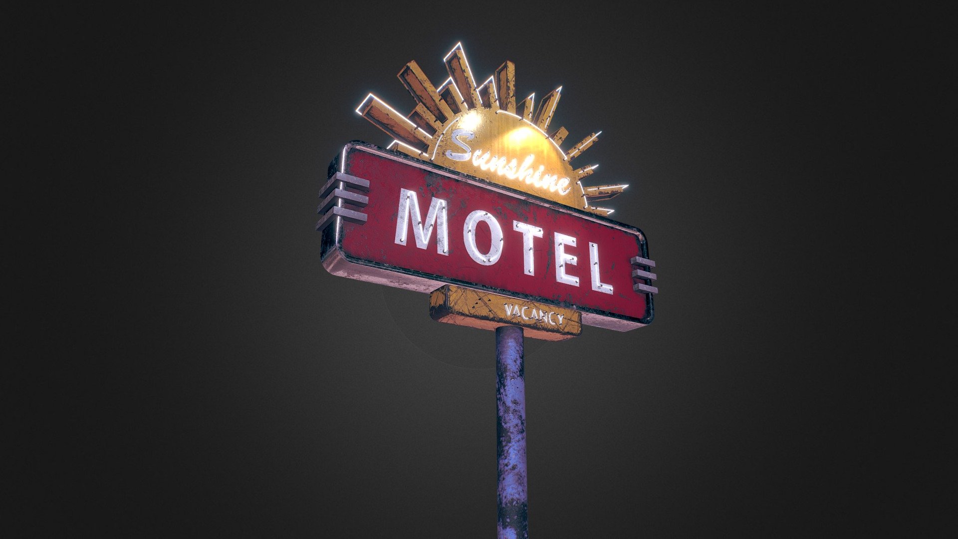 Sunshine Motel 3d model