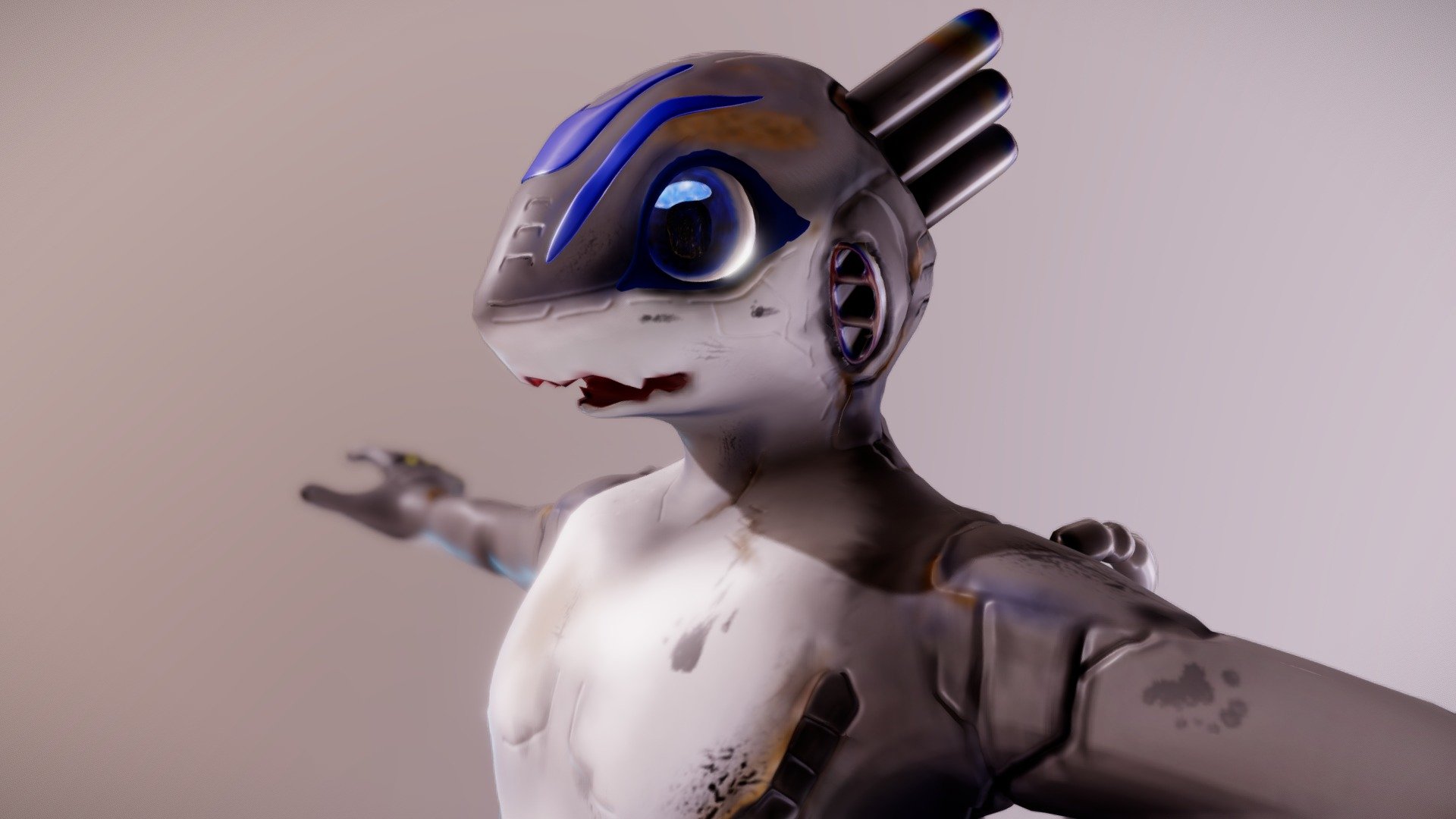 Quark the Steamlizard 3d model