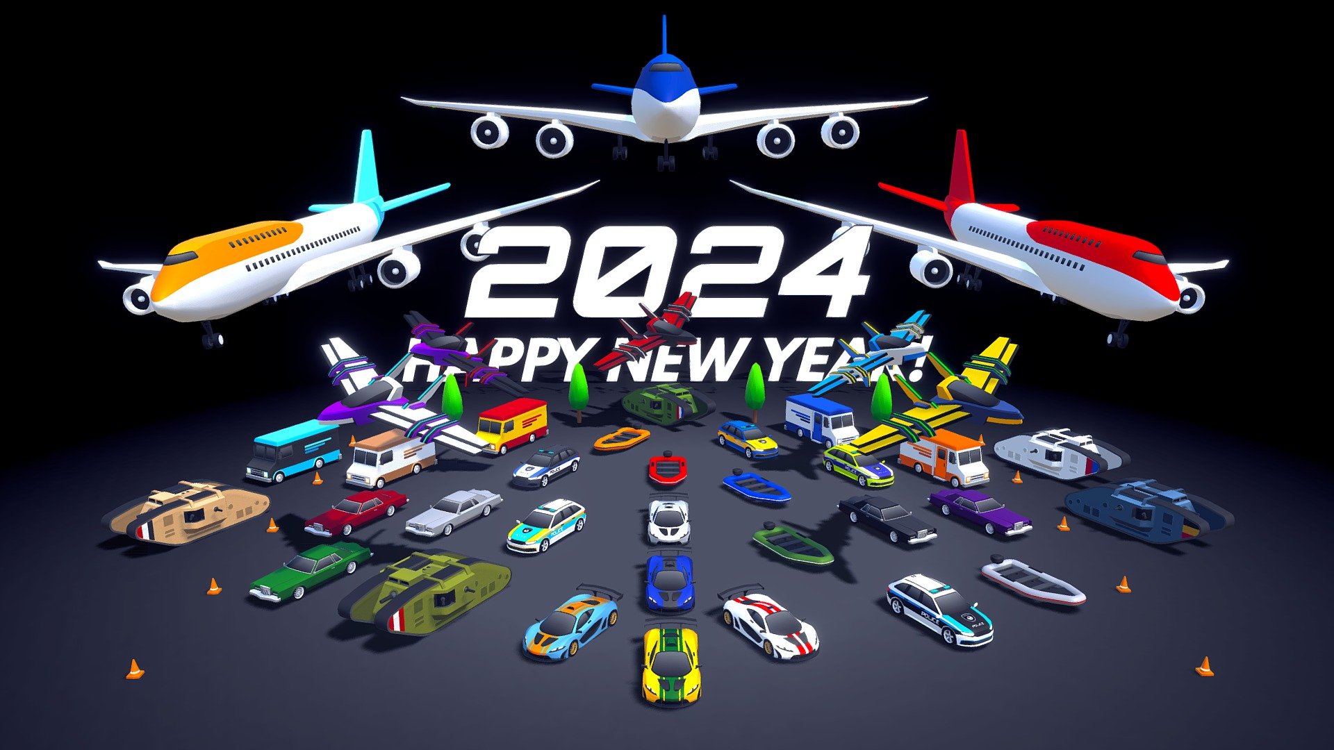 JANUARY 2024: Happy New Year! 3d model