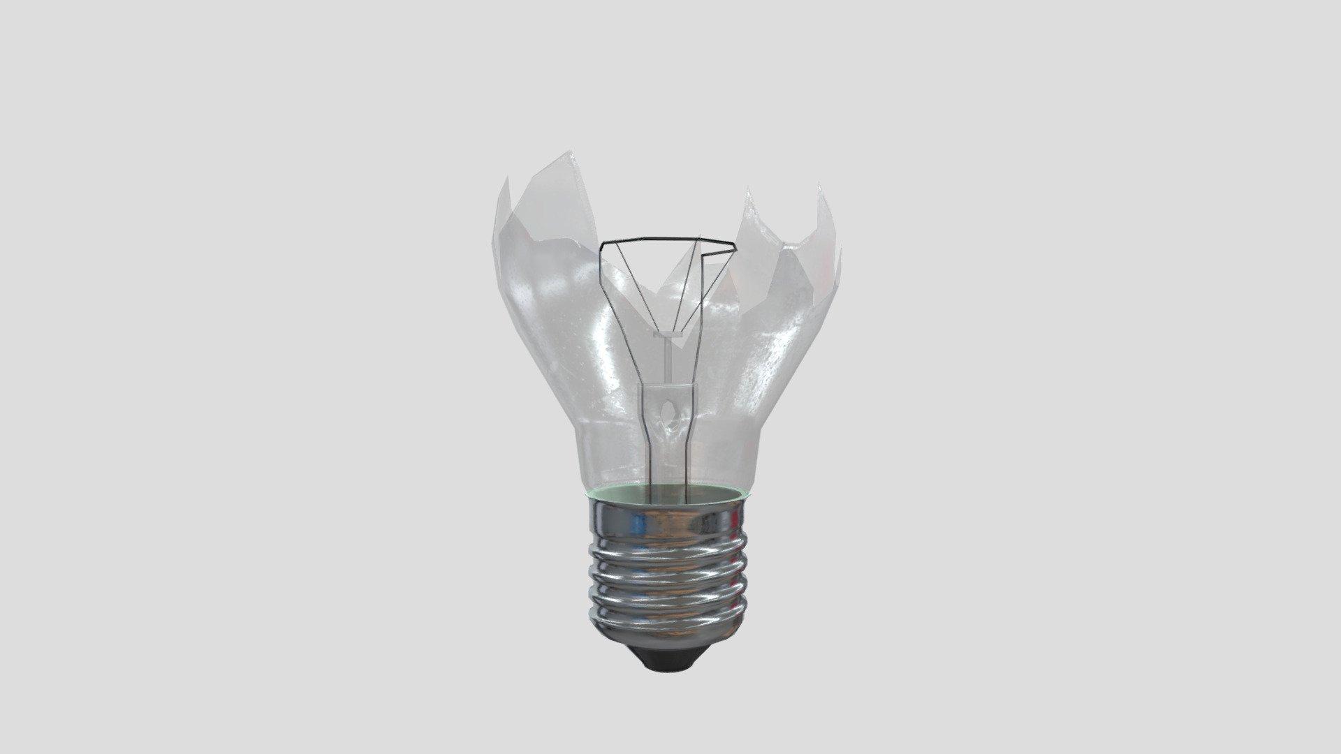 Light Bulb Broken 3d model