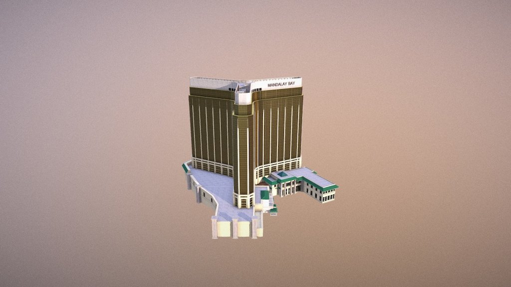 Mandalay Bay Hotel 3d model