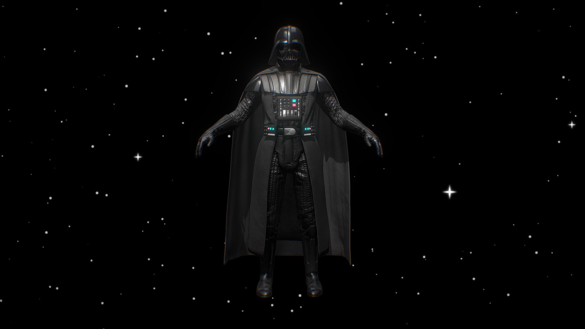 [UE4] Darth Vader (Rigged + Game Ready) 3d model