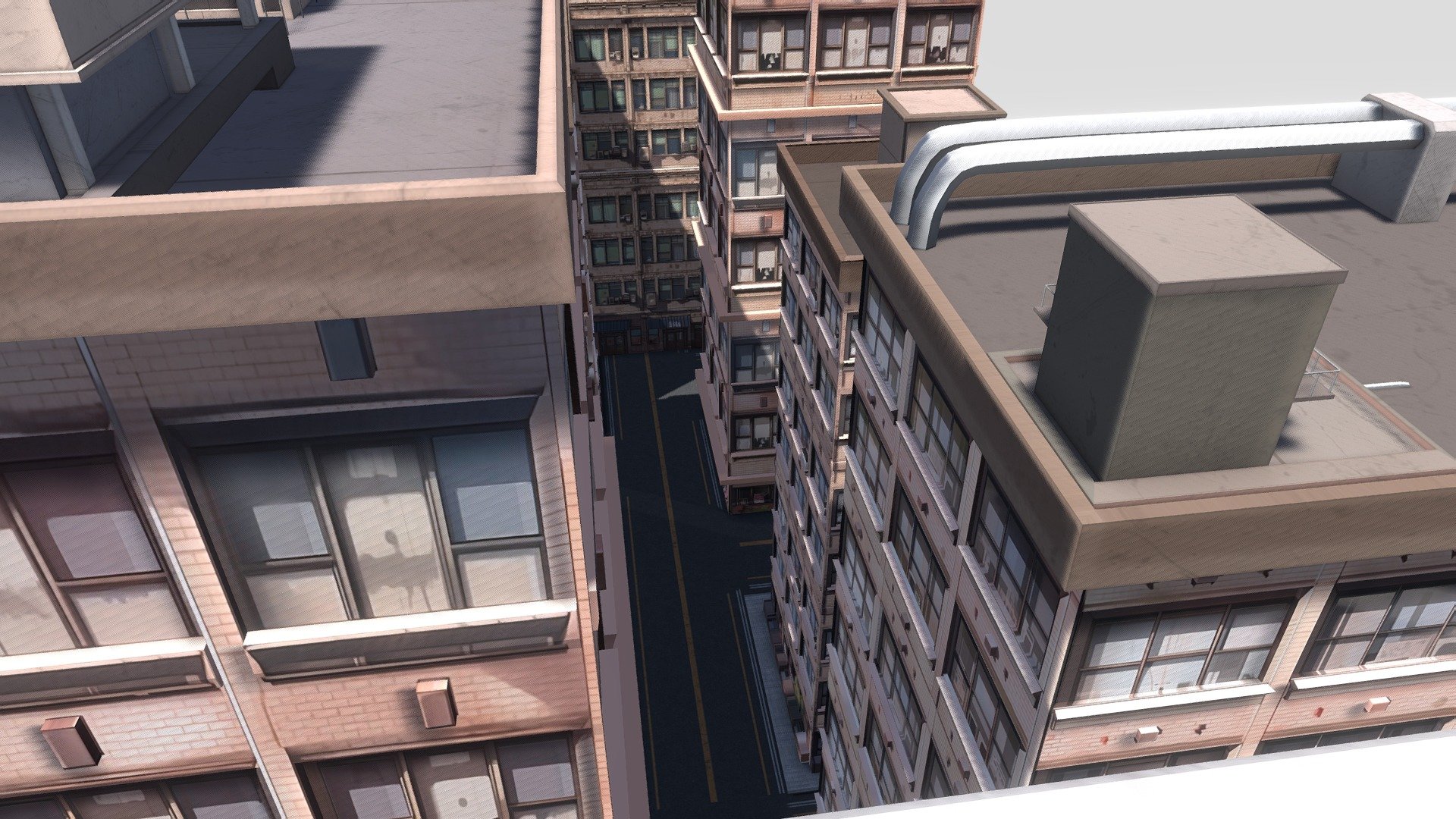 Anime Building 3d model