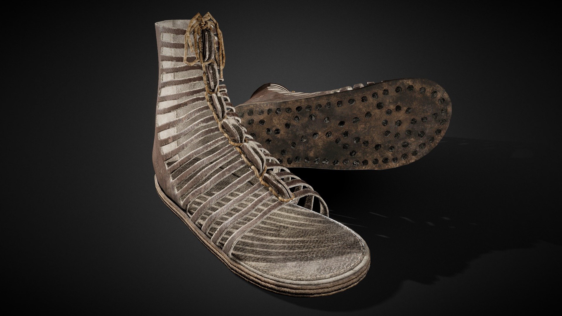 Caligae | Roman sandals 3d model