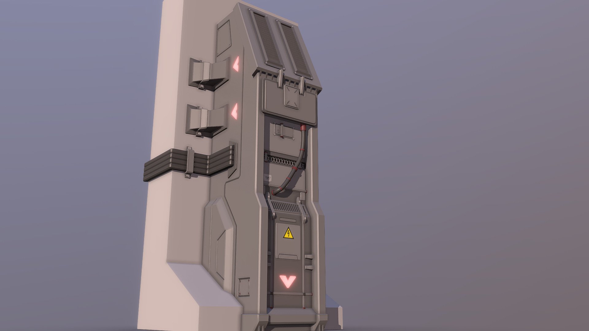 Sci-fi Generator 3d model