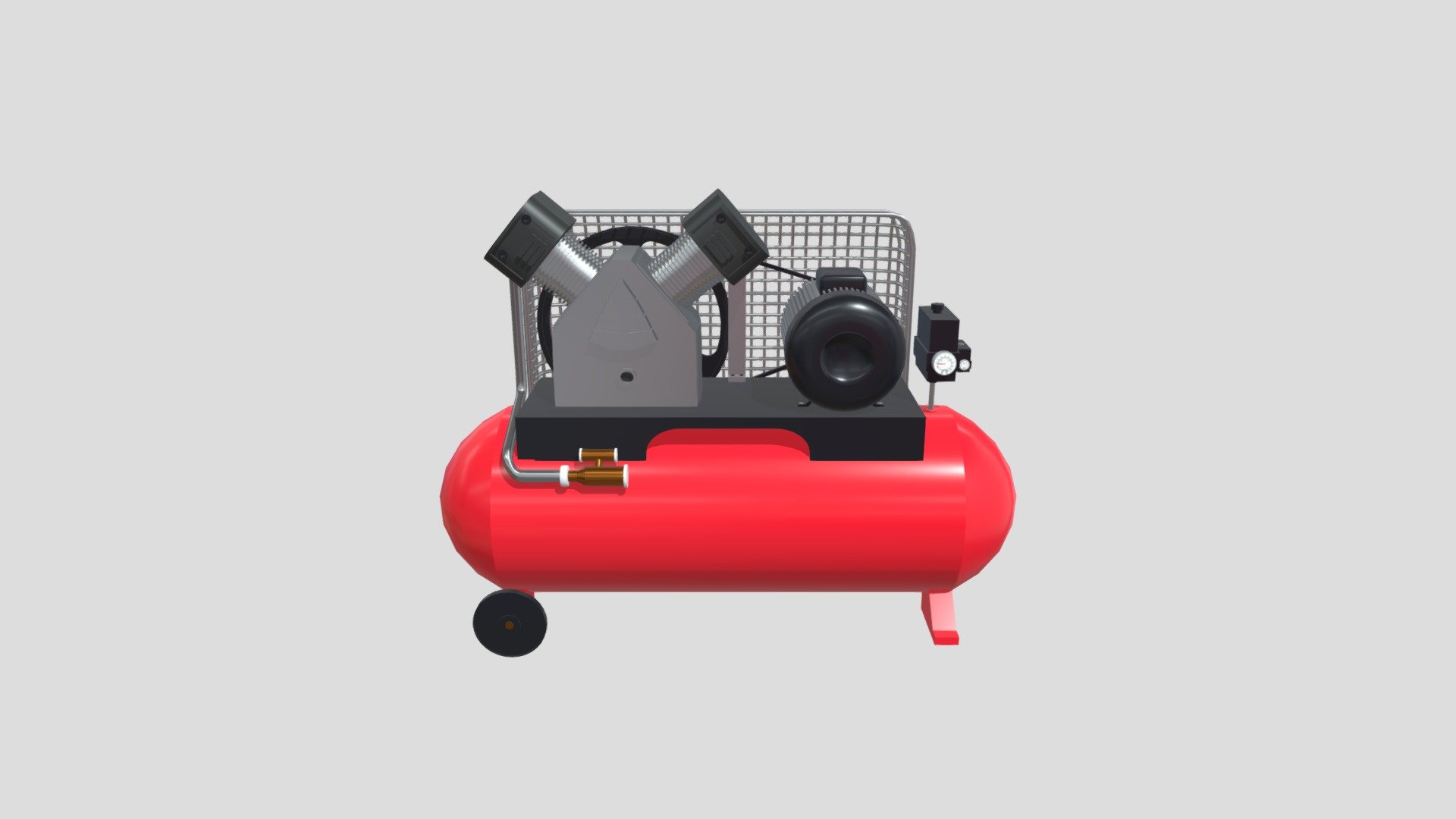 Compressed Air Compressor 3d model