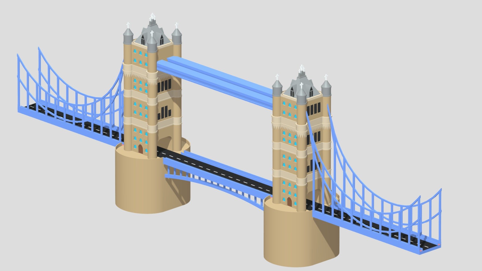 London Tower Bridge 3d model