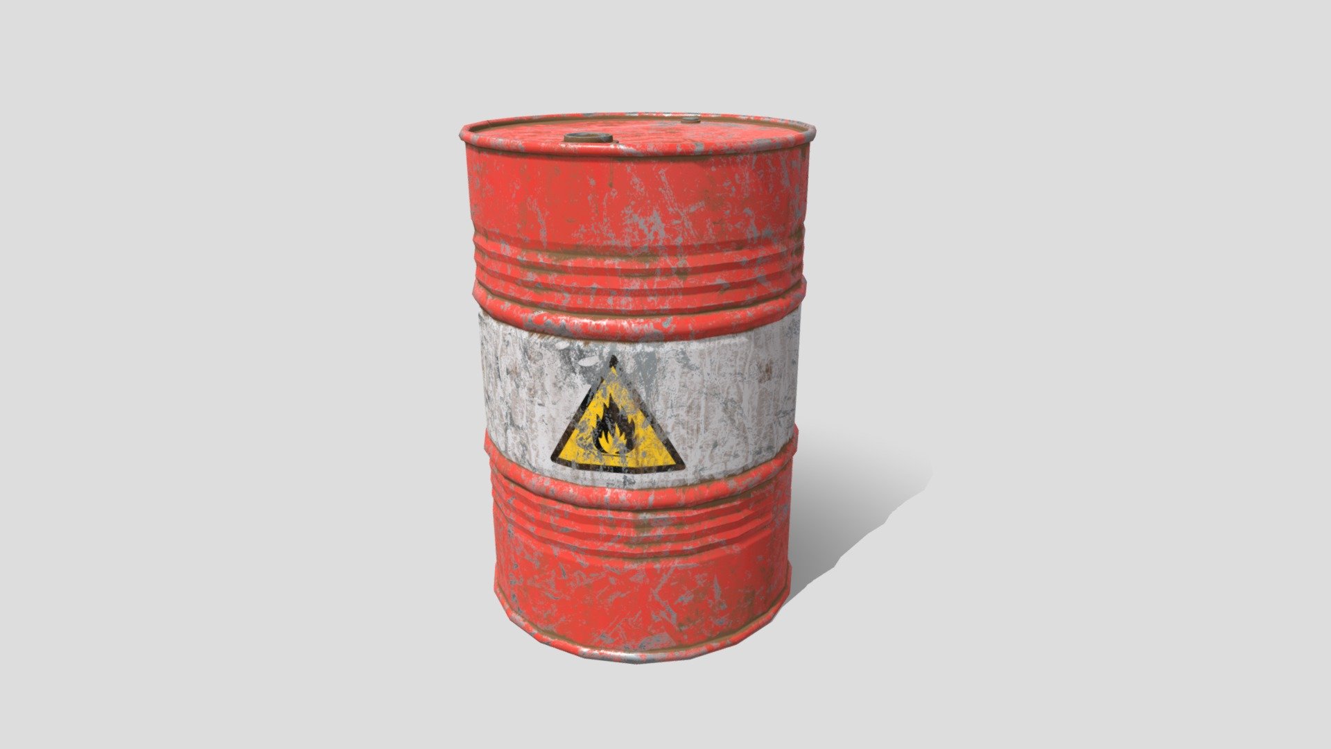 Metal Barrel 3d model