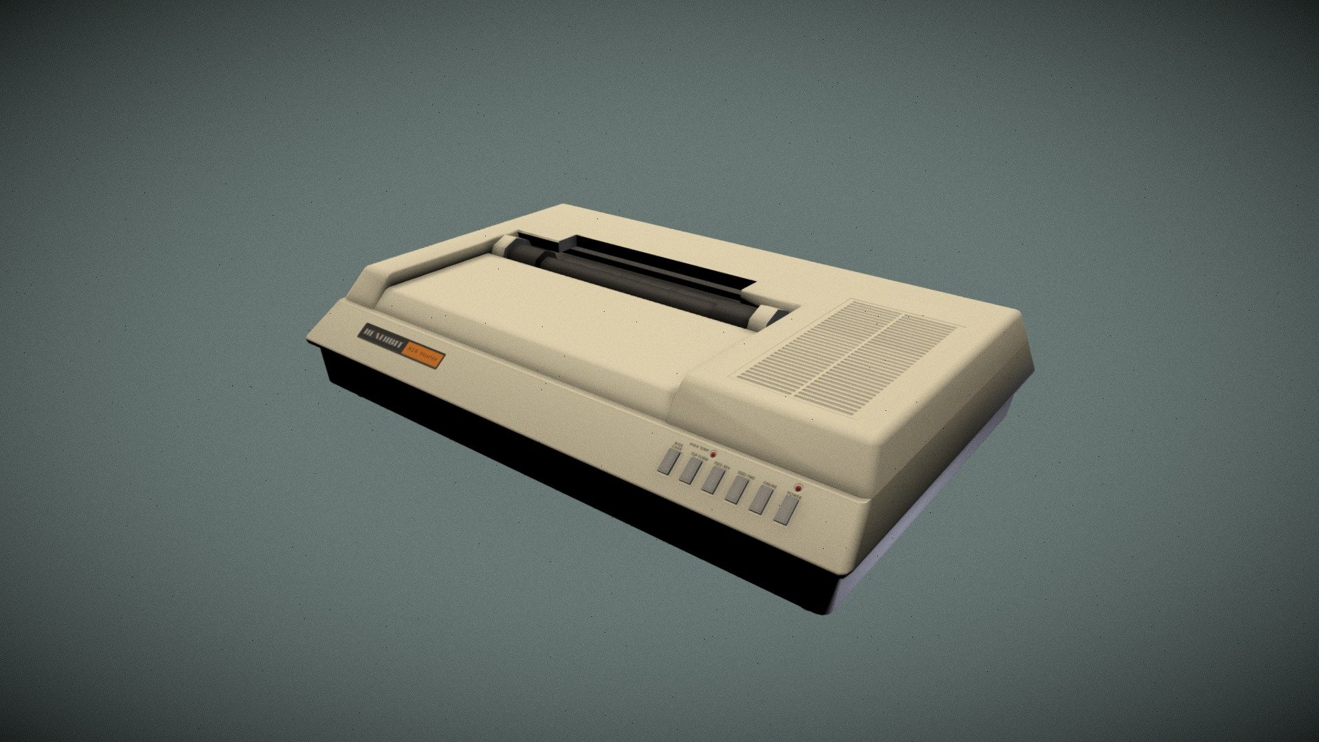 Retro Matrix Printer 3d model